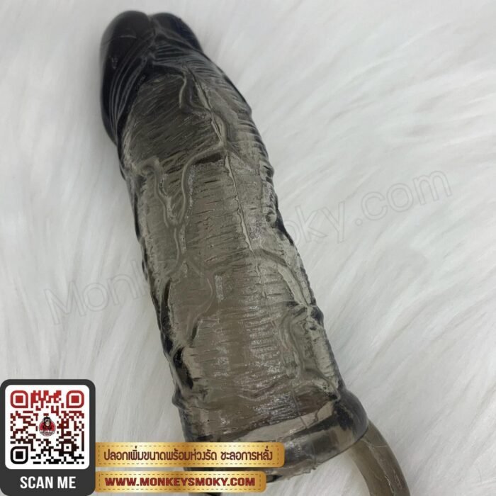 ปลอกเพิ่มขนาดพร้อมห่วงรัด สีดำใส-4