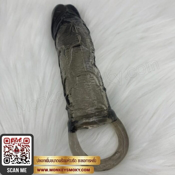 ปลอกเพิ่มขนาดพร้อมห่วงรัด สีดำใส-5