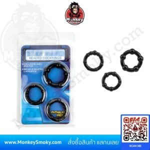 ห่วงชะลอการหลั่ง แบบมุขรอบห่วง สีดำ