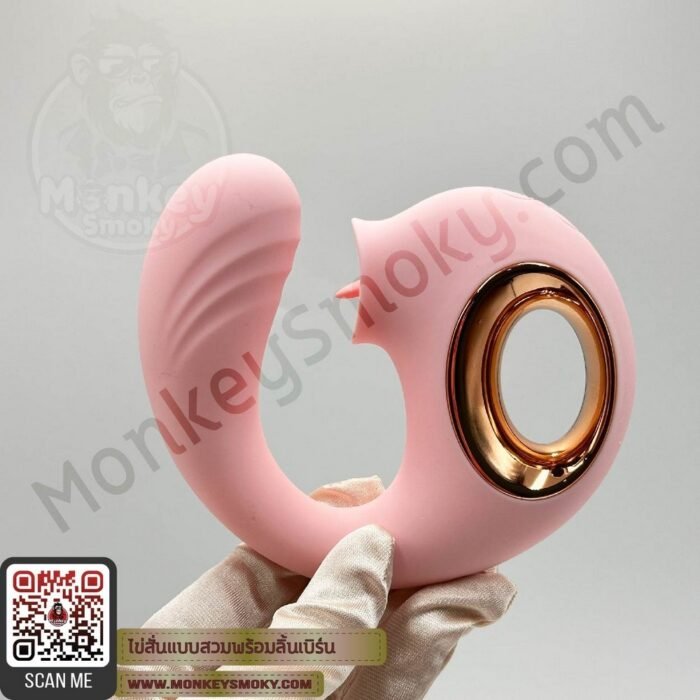 ไข่สั่นแบบสวมพร้อมลิ้นเบิร์น-4